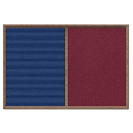 United Visual Products Enclosed Corkboard, 1 Door, 24"x36", 4" Fra, UV3422-BLACK-SURF UV3422-BLACK-SURF